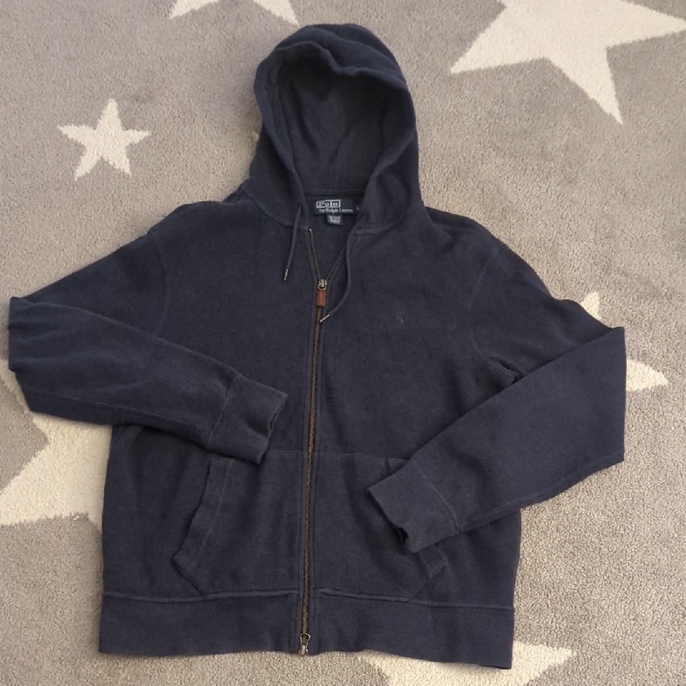 Polo Ralph Lauren Men's Double Knit Full Zip Hoodie Size Large